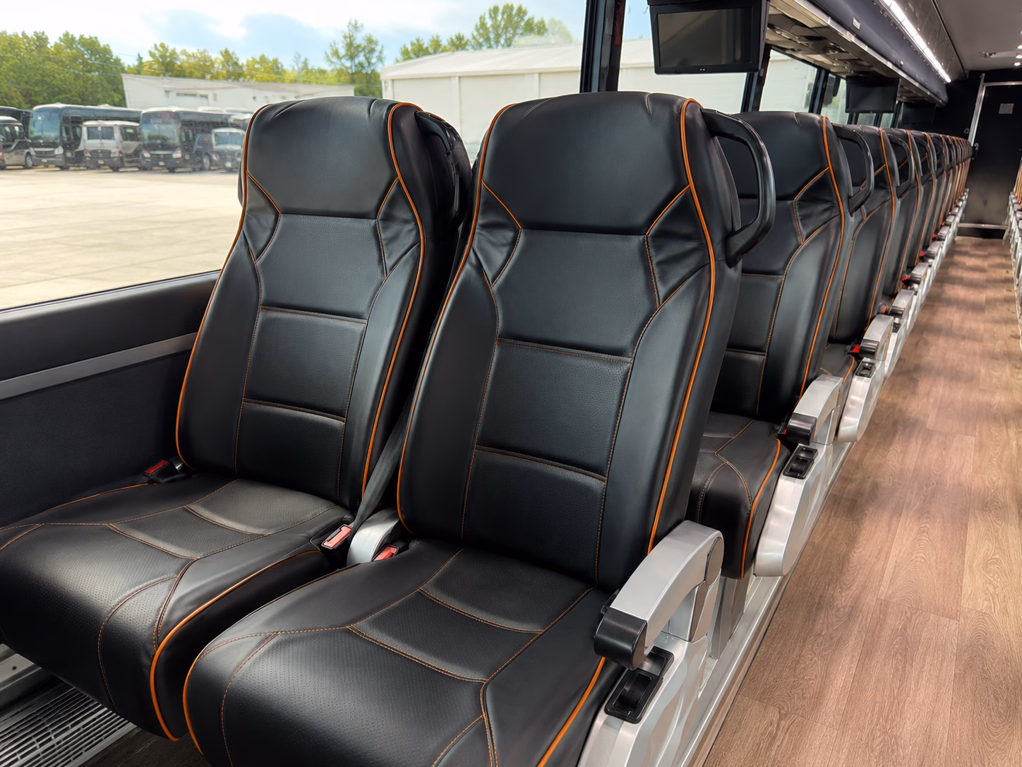 indianapolis charter bus services interior